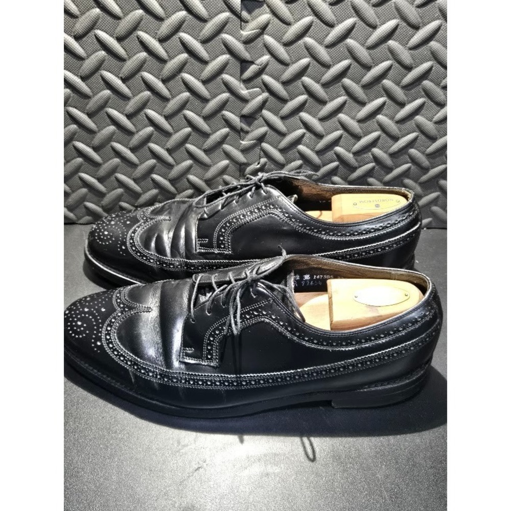 Florsheim Imperial 92654 Black Leather Wingtip Oxford Mens 12EEE Vintage - Picture 9 of 16
